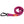 Pink waterproof and odourless dog lead with black locking carabiner and orange logo tag, rolled up cleanly.