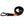 Black waterproof and odourless dog lead coiled neatly, with orange logo tag and black locking carabiner clip.